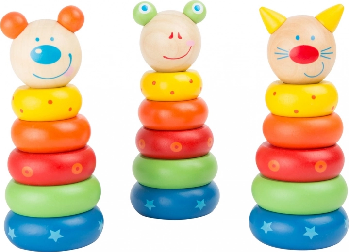 Small Foot wieża do nakładania zwierzątka 1 szt. żabka