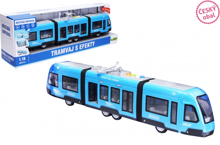 Tramwaj z efektami 44 cm na napęd cierny – polskie opakowanie