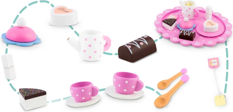 Kompletny zestaw na herbaciane przyjęcie