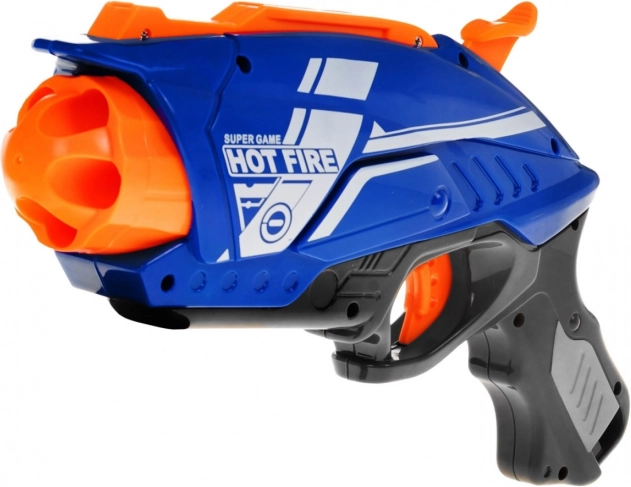 Dziecięcy pistolet na piankowe naboje BLAZE STORM Hot Fire, manualny sprężynowy, 20 strzałek