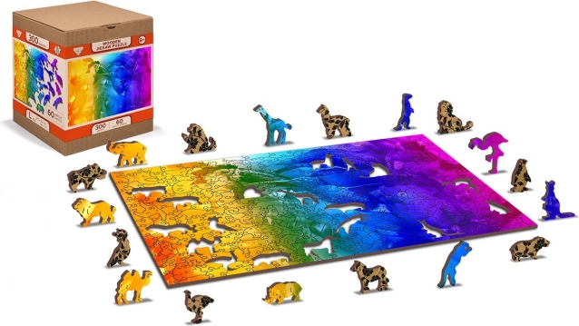 Drewniane puzzle Ptasie raj 2w1