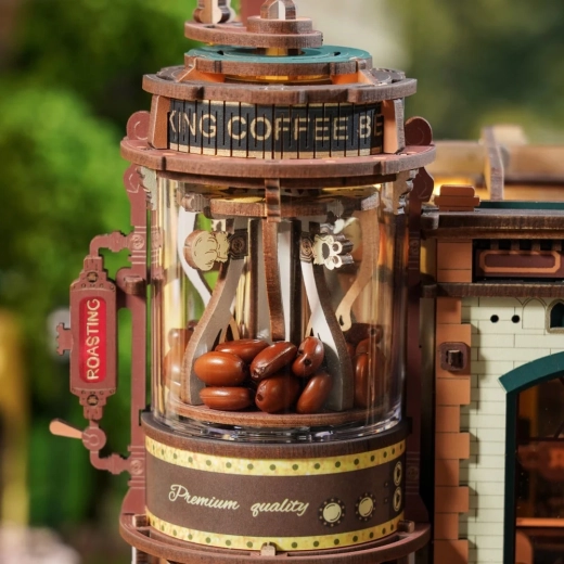 Ruchome mechanizmy i zautomatyzowana „kawowa linia”