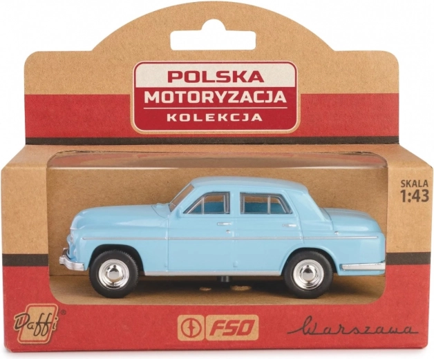 Model samochodu Warszawa 223 niebieski