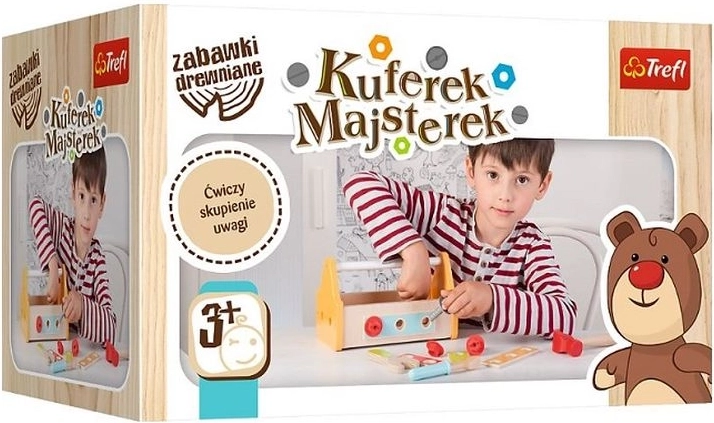 Trefl drewniana zabawka – walizka Mały majsterkowicz