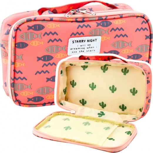 Szkolny organizer literki różowy 21,5 cm