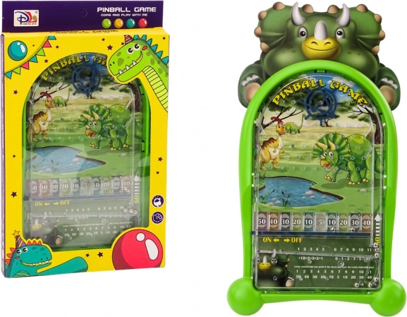 Gra pinball dinozaury – zielony stojak