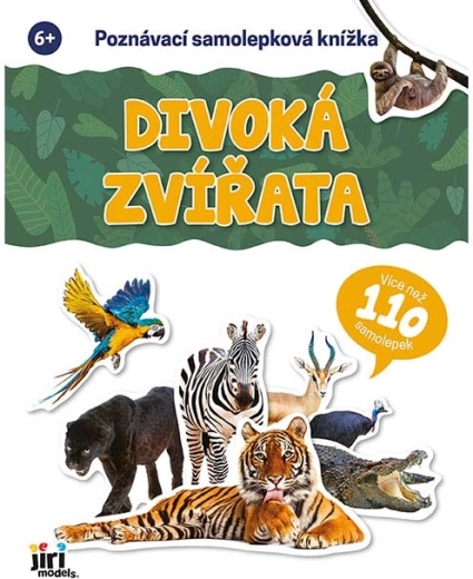 Poznawcza książeczka z naklejkami – dzikie zwierzęta