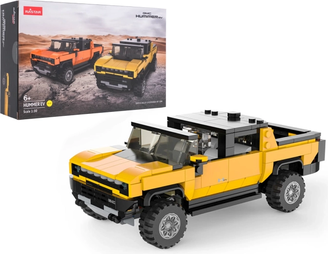 Zestaw do składania modelu Hummer EV RASTAR w skali 1:30 – Żółty