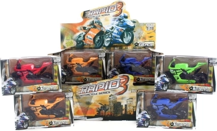 Plastowy motocykl dla dzieci 11 cm