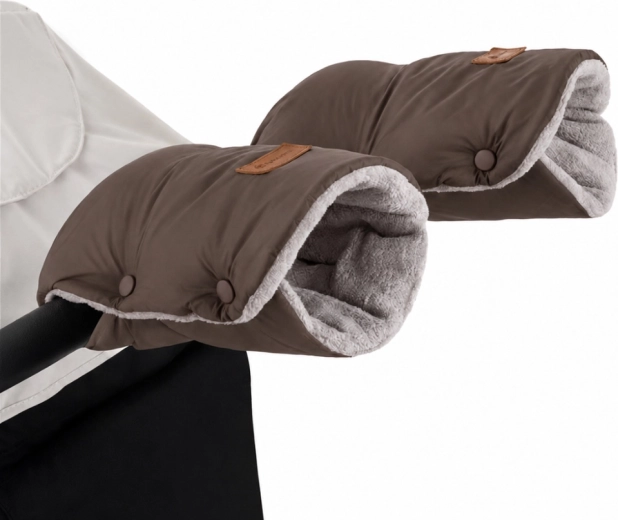 Petite&Mars rękawice do wózka Jasie dark walnut