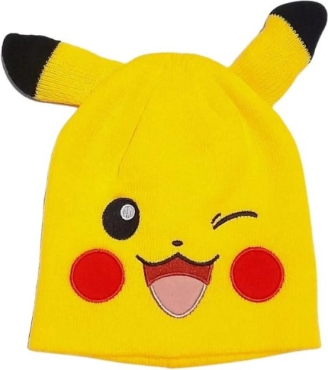 Żółta dziecięca czapka Pokémon