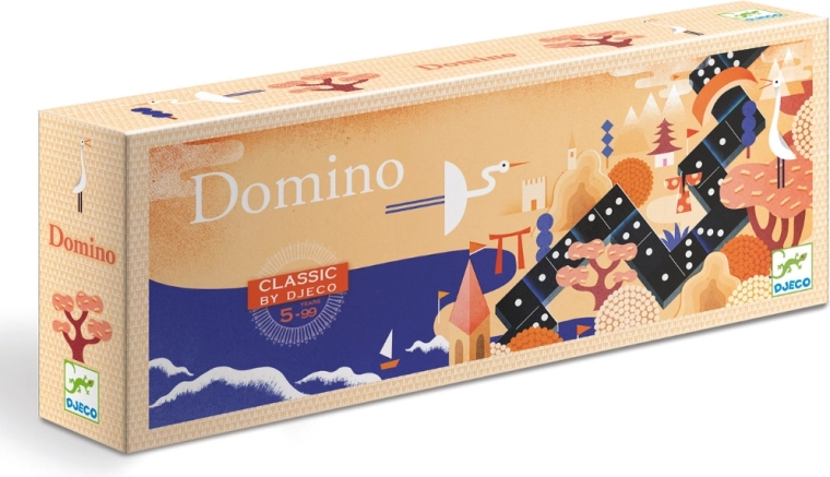 Djeco domino – klasyczne czarne domino