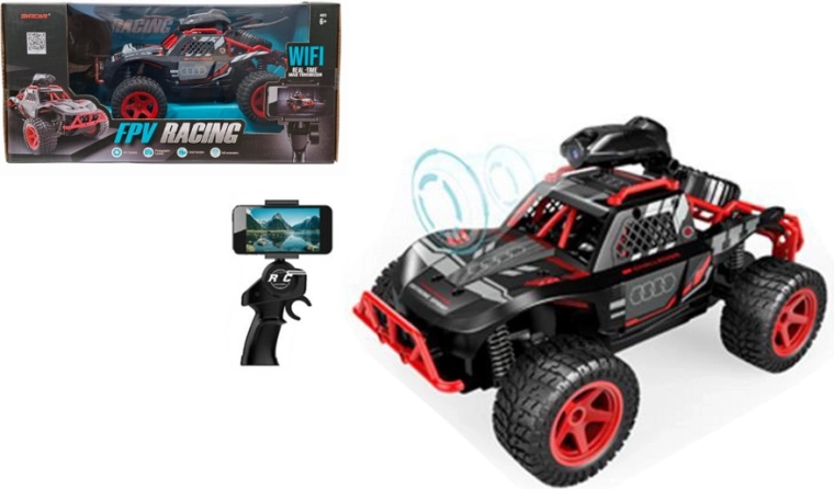 Terenowe auto RC z kamerą Wi‑Fi FPV i uchwytem na telefon