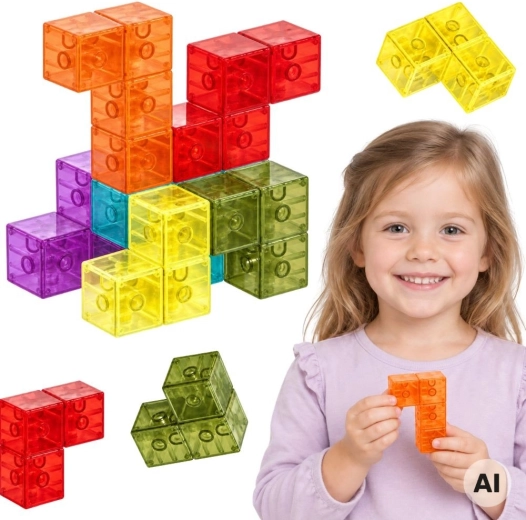 Woopie magnetyczny zestaw konstrukcyjny 3D Tetris