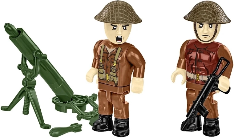 Broń ciężka: karabin maszynowy i moździerz