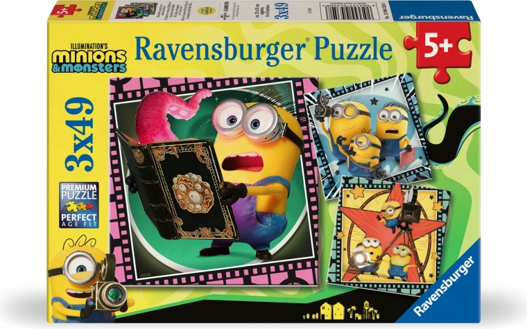 Puzzle Ravensburger Minionki i potwory 3x49 elementów