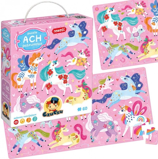 Puzzle Ach Jednorożce 60 elementów