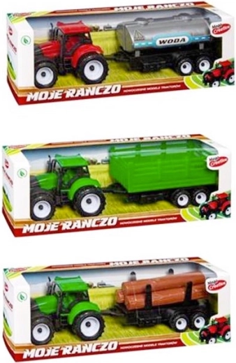 Traktor z przyczepą