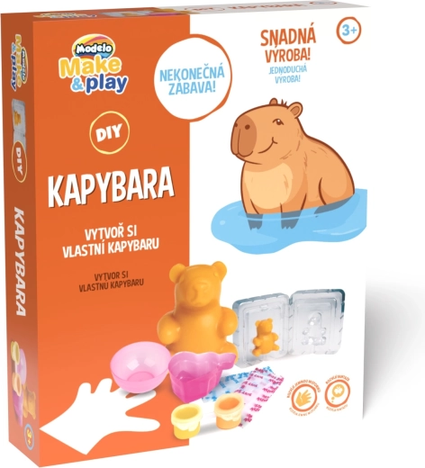 Modelo Make&Play – zestaw do wykonania piłeczki kauczukowej „planetka”, różowa