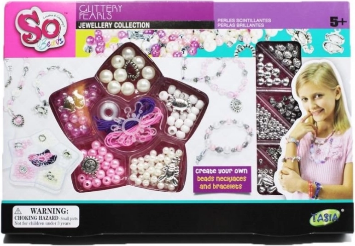Zestaw do tworzenia biżuterii SO BEADS – perłowe bransoletki i naszyjniki