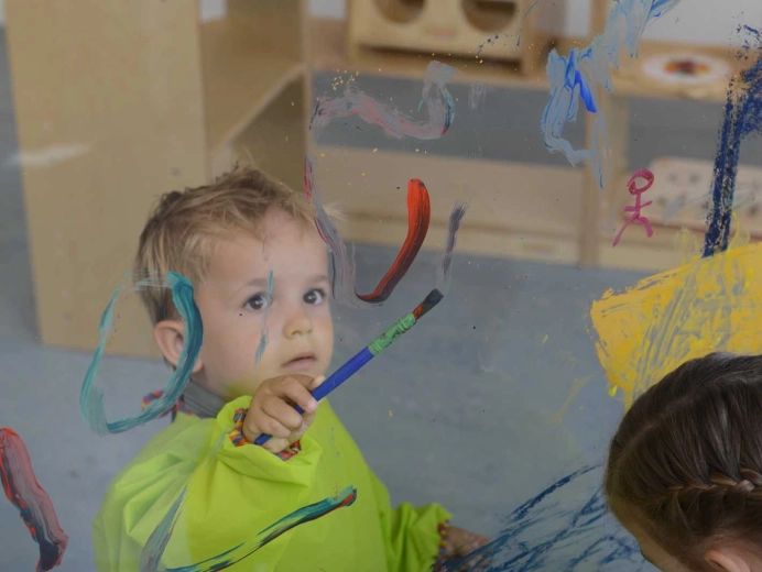 Dwustronne akrylowe okno do wspólnego tworzenia