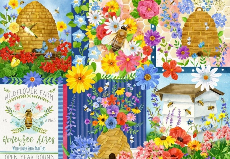 Puzzle Pszczoły i ule 1000 elementów BLUEBIRD