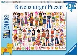 Ravensburger puzzle Kwiaty i przyjaciele 200 elementów