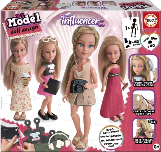 Educa My Model Doll Design – kreatywny zestaw Influencerka