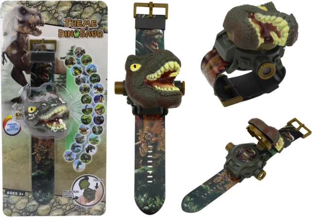 Zegarki z projektorem 3D dinozaur Tyrannosaurus Rex 22cm