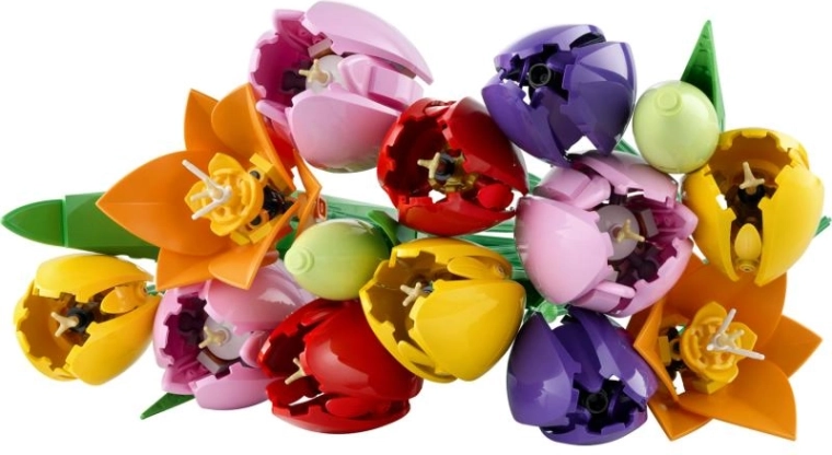 Realistyczne tulipany w żywych kolorach