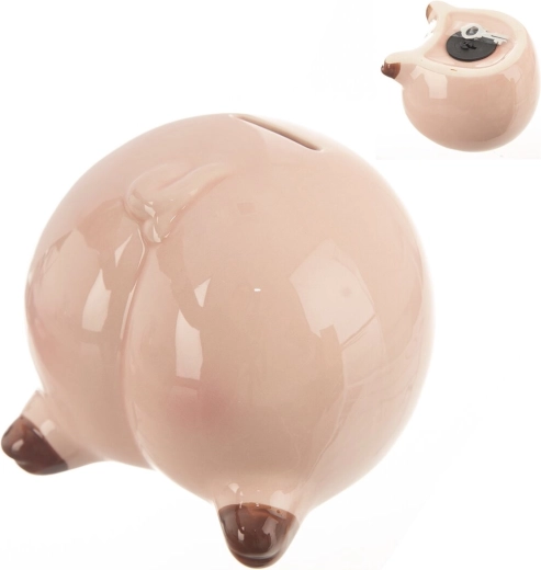 Żartobliwa ceramiczna skarbonka 12 × 10 cm
