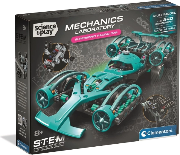 Clementoni Science&Play laboratorium mechaniczne: naddźwiękowy samochód wyścigowy