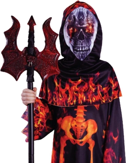 Płomienie i motyw kościotrupa