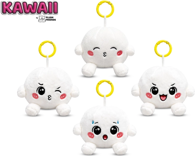 Pluszowa zawieszka do kluczy Bao knedliczek Plush Friends Kawaii 8 cm - 1 szt.