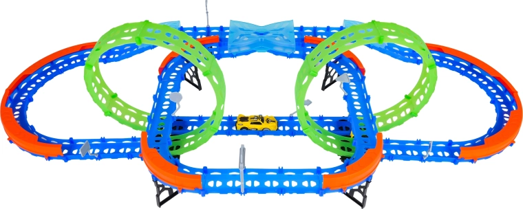 Dwie fluorescencyjne pętle 360°
