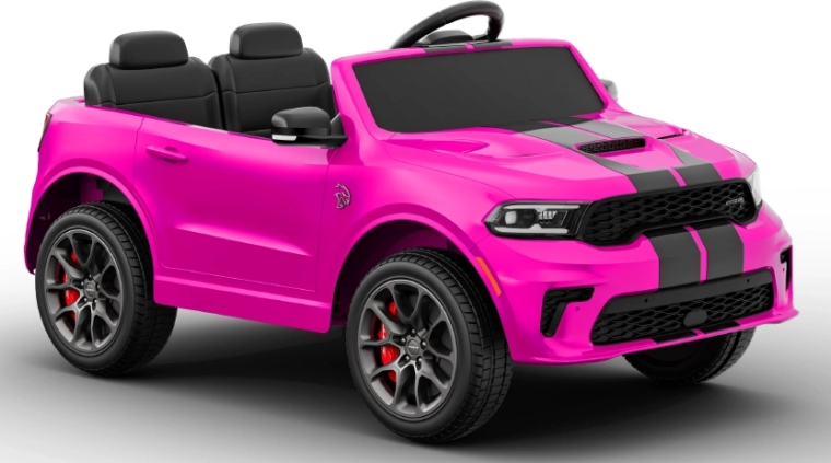 Różowe elektryczne autko Dodge Durango dla dzieci
