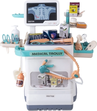 Bogaty 26‑elementowy zestaw do zabawy w doktora