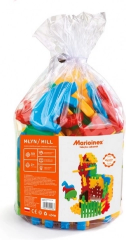 Klocki Młyn, 50 elementów