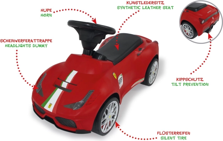 Jeździk Jamara Ferrari 488 GTE czerwony