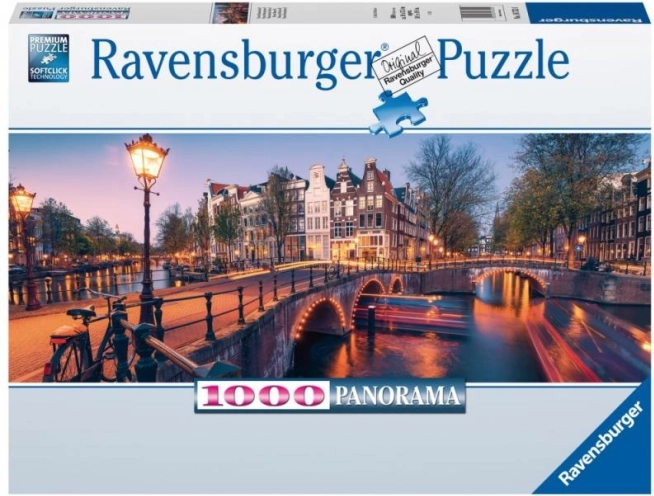 Puzzle Panorama Amsterdamu 1000 elementów