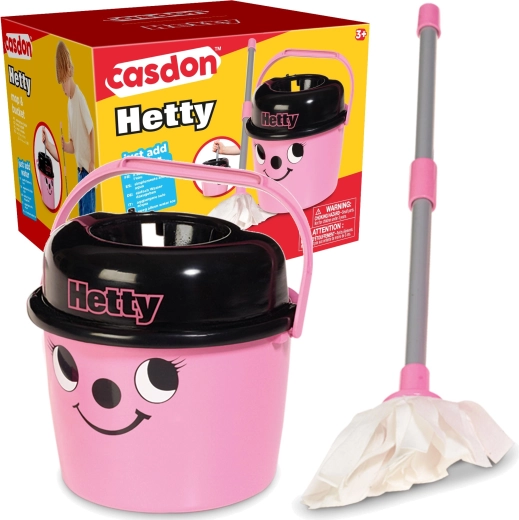 Dziecięcy zestaw do sprzątania Casdon Hetty z mopem i wiaderkiem
