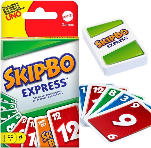 Mattel Skip-Bo Express – szybka strategiczna gra karciana