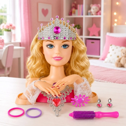 Zabawa w salon fryzjerski i manicure