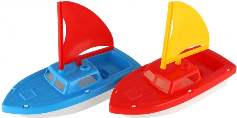 plastowy żaglowiec do wody dla dzieci 12 × 21 cm, 2 kolory