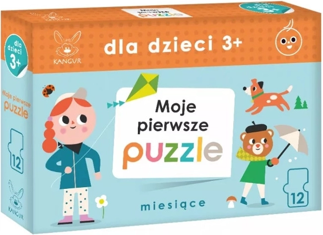 Moje pierwsze puzzle dla dzieci 3+ – duża podłogowa układanka 80 cm, 12 elementów