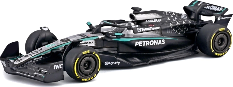 Model Bburago Formuły 1 Mercedes-AMG Petronas W16 (2025) George Russell #63 1:64 w blistrze