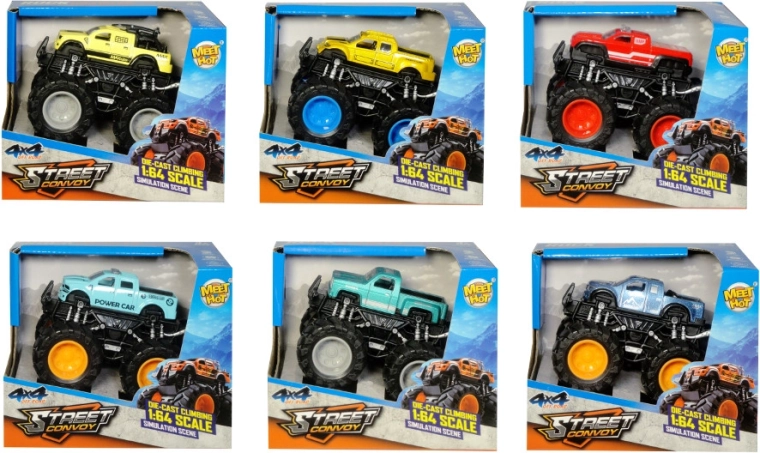 Wyścigowy monster truck na napęd 1:64 - 1 sztuka