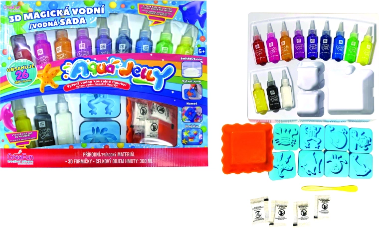 Aqua Jelly 3D magiczne postacie – duży zestaw kreatywny