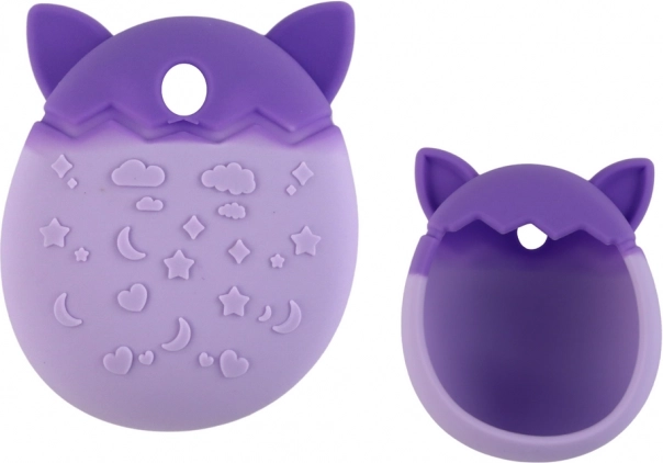 Fioletowy silikonowy pokrowiec na Tamagotchi