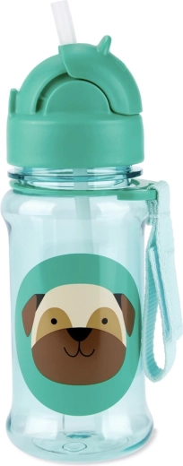 Skip Hop Zoo butelka z tritanu ze słomką 355 ml Mopsik